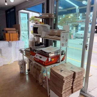 계산대 — 저울·포장 상자